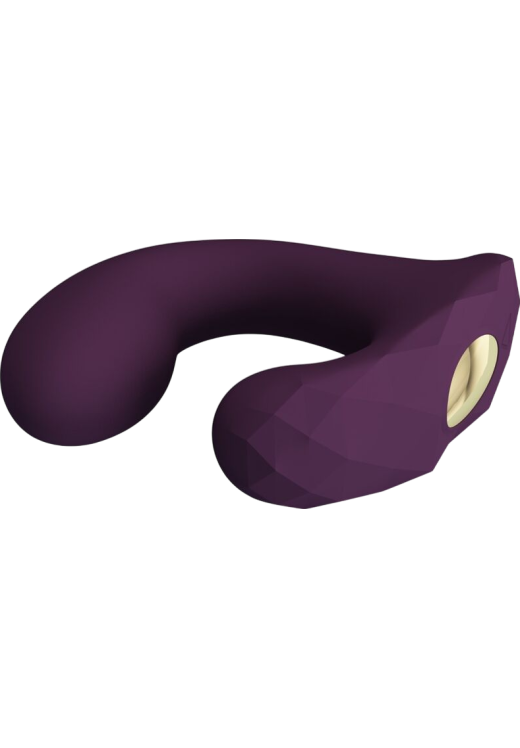 Δονητής σημείου g από σιλικόνη σε μοβ χρώμα, μήκους 9 εκ. και μέγιστης διαμέτρου 2,9 εκ.