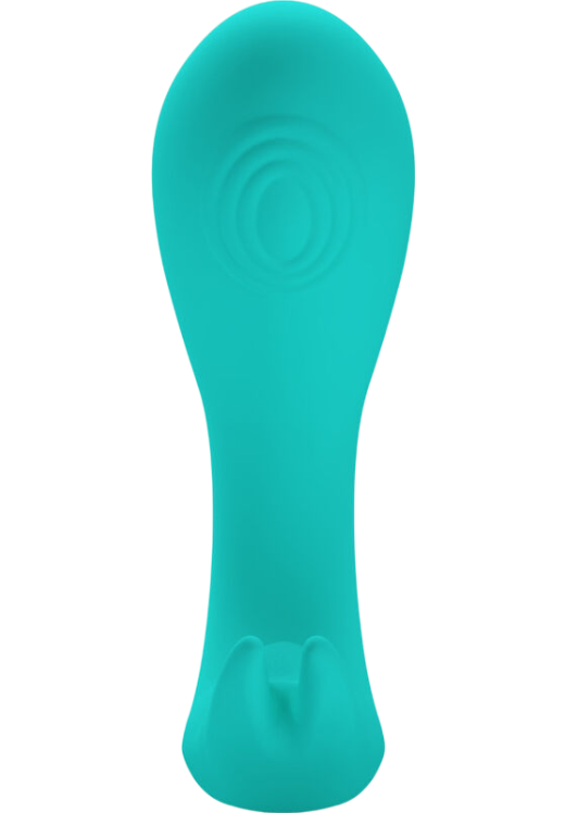 Δονητής σημείου g από σιλικόνη σε μπλέ χρώμα, μήκους 10 εκ. και μέγιστης διαμέτρου 3,3 εκ.