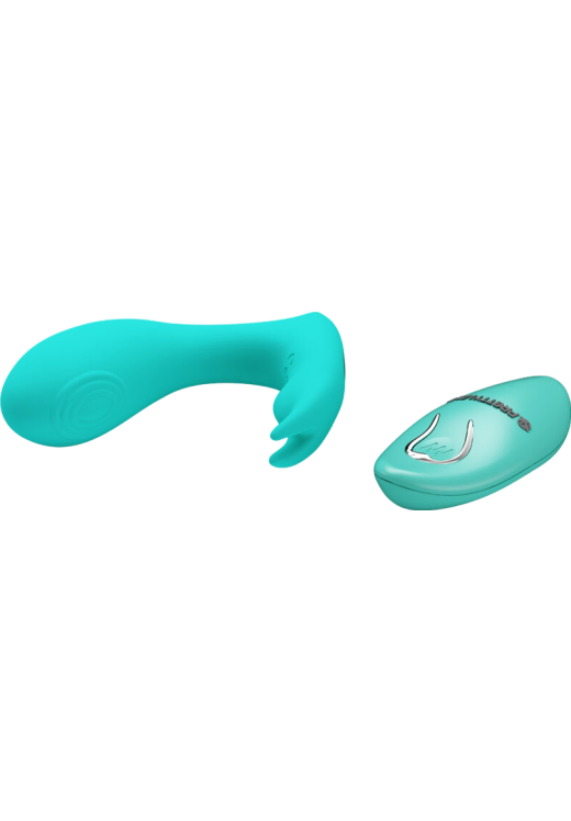 Δονητής σημείου g από σιλικόνη σε μπλέ χρώμα, μήκους 10 εκ. και μέγιστης διαμέτρου 3,3 εκ.