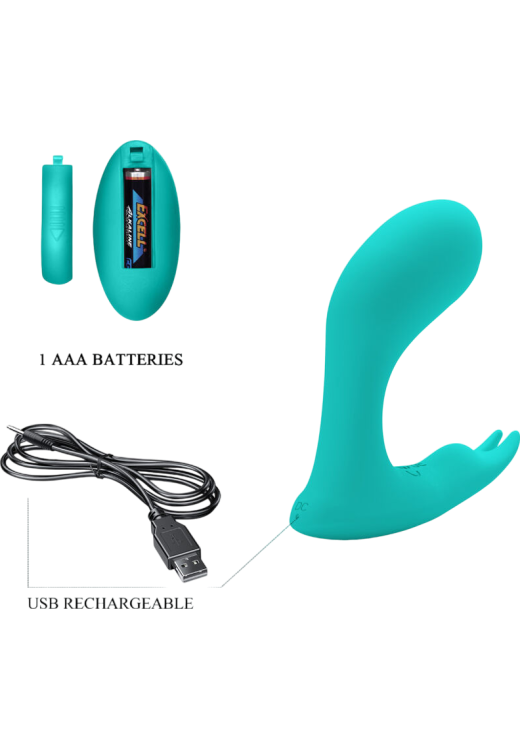 Δονητής σημείου g από σιλικόνη σε μπλέ χρώμα, μήκους 10 εκ. και μέγιστης διαμέτρου 3,3 εκ.