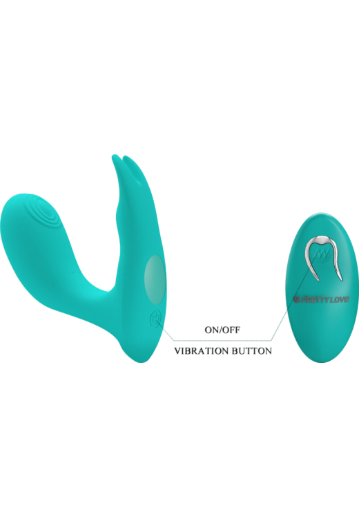 Δονητής σημείου g από σιλικόνη σε μπλέ χρώμα, μήκους 10 εκ. και μέγιστης διαμέτρου 3,3 εκ.