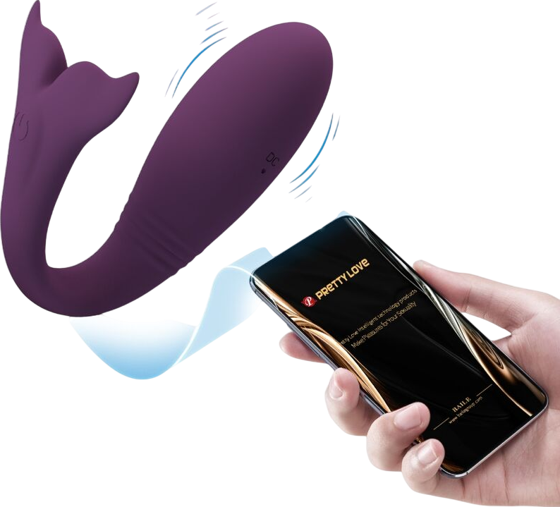 Τηλεχειριζόμενο αυγό από σιλικόνη σε μοβ χρώμα, μήκους 10 εκ. και μέγιστης διαμέτρου 3,2 εκ.