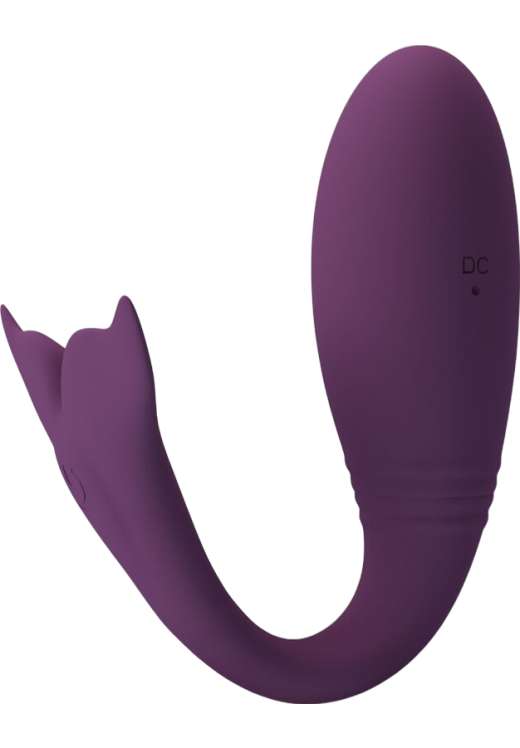 Τηλεχειριζόμενο αυγό από σιλικόνη σε μοβ χρώμα, μήκους 10 εκ. και μέγιστης διαμέτρου 3,2 εκ.