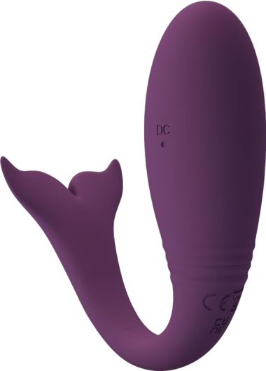 Τηλεχειριζόμενο αυγό από σιλικόνη σε μοβ χρώμα, μήκους 10 εκ. και μέγιστης διαμέτρου 3,2 εκ.