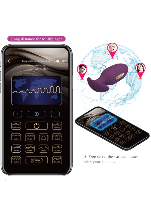 Δονούμενη σφήνα από σιλικόνη σε μοβ χρώμα, μήκους 9,2 εκ. και μέγιστης διαμέτρου 5,8 εκ.