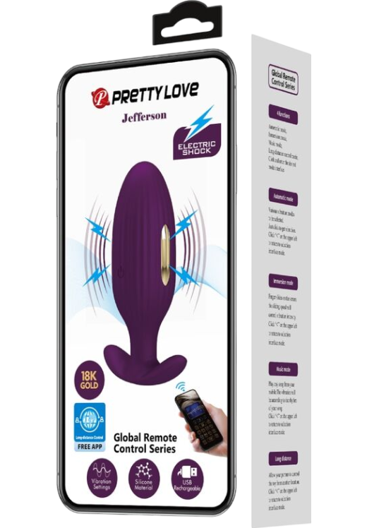 Δονούμενη σφήνα από σιλικόνη σε μοβ χρώμα, μήκους 9,2 εκ. και μέγιστης διαμέτρου 5,8 εκ.