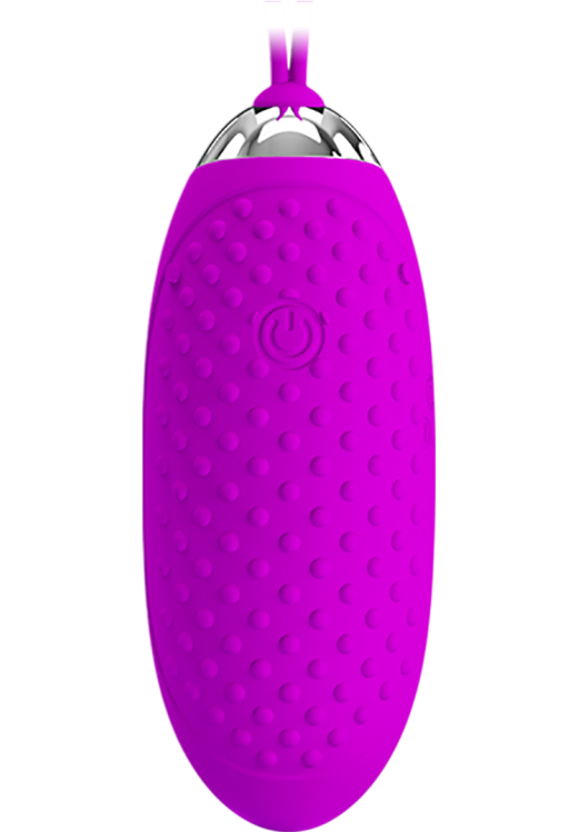 Τηλεχειριζόμενο αυγό από σιλικόνη σε μοβ χρώμα, μήκους 14 εκ. και μέγιστης διαμέτρου 2,8 εκ. με τηλεχειριζόμενο χειρισμό