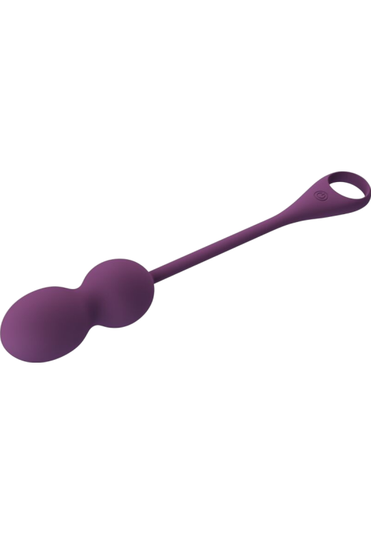 Kegel μπάλες από σιλικόνη σε μοβ χρώμα, μήκους 22 εκ. και μέγιστης διαμέτρου 3,2 εκ.