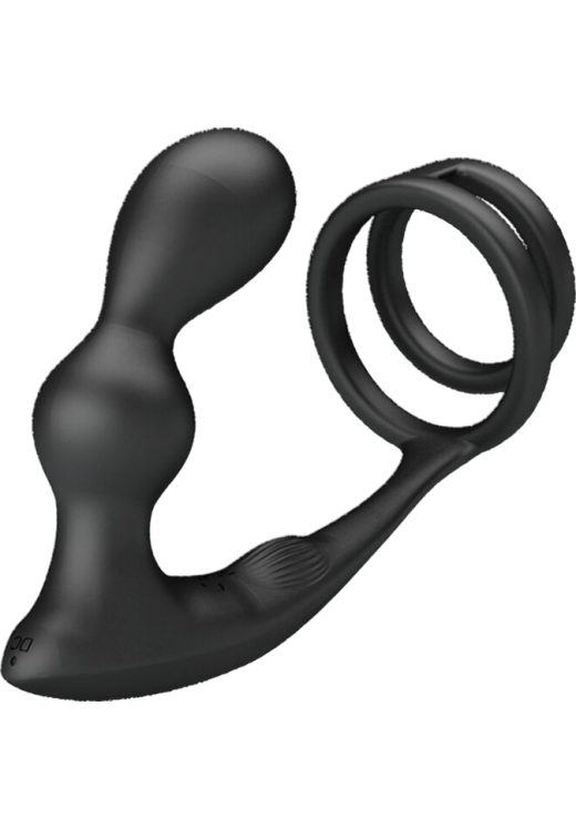 Πρωκτικός δονητής από σιλικόνη σε μαύρο χρώμα, μήκους 13,5 εκ. και μέγιστης διαμέτρου 2,7 εκ.