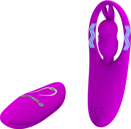 Κλειτοριδικός δονητής από σιλικόνη σε μοβ χρώμα, μήκους 10,8 εκ. και μέγιστης διαμέτρου 4 εκ. με τηλεχειριζόμενο χειρισμό