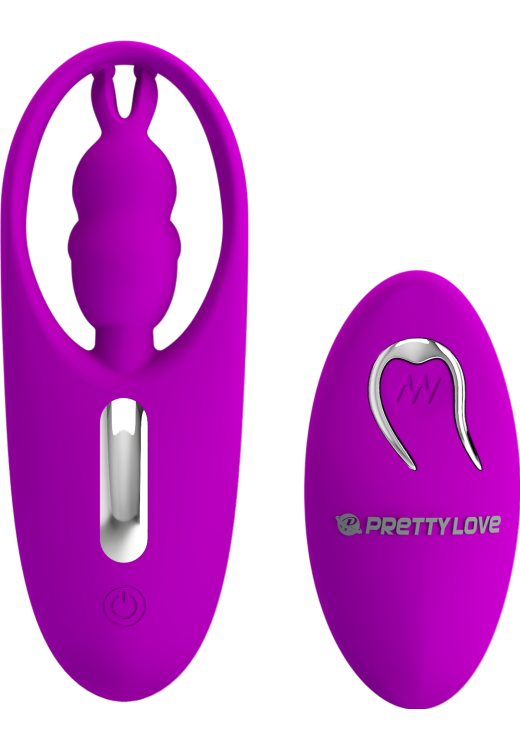 Κλειτοριδικός δονητής από σιλικόνη σε μοβ χρώμα, μήκους 10,8 εκ. και μέγιστης διαμέτρου 4 εκ. με τηλεχειριζόμενο χειρισμό