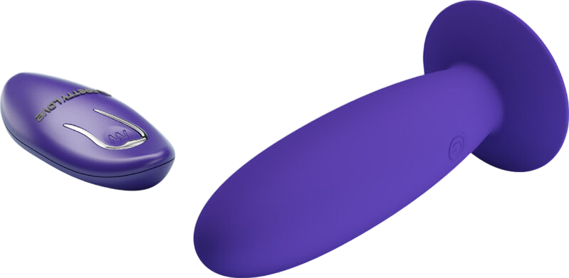 Δονούμενη σφήνα από σιλικόνη σε μοβ χρώμα, μήκους 11 εκ. και μέγιστης διαμέτρου 5,5 εκ.