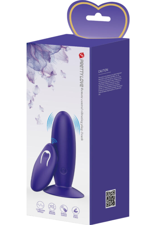 Δονούμενη σφήνα από σιλικόνη σε μοβ χρώμα, μήκους 11 εκ. και μέγιστης διαμέτρου 5,5 εκ.