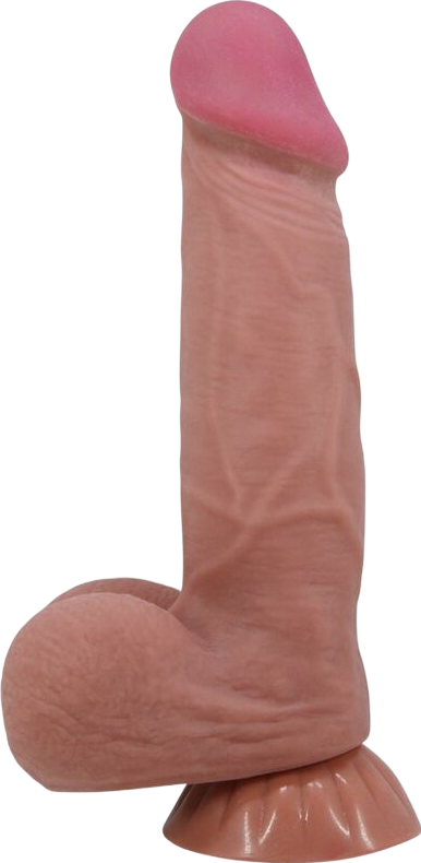 Ομοίωμα πέους από tpr σε καφέ χρώμα, μήκους 21,8 εκ. και μέγιστης διαμέτρου 4,6 εκ.