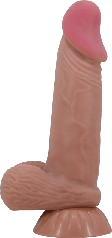 Ομοίωμα πέους από tpr σε καφέ χρώμα, μήκους 19,4 εκ. και μέγιστης διαμέτρου 4,4 εκ.