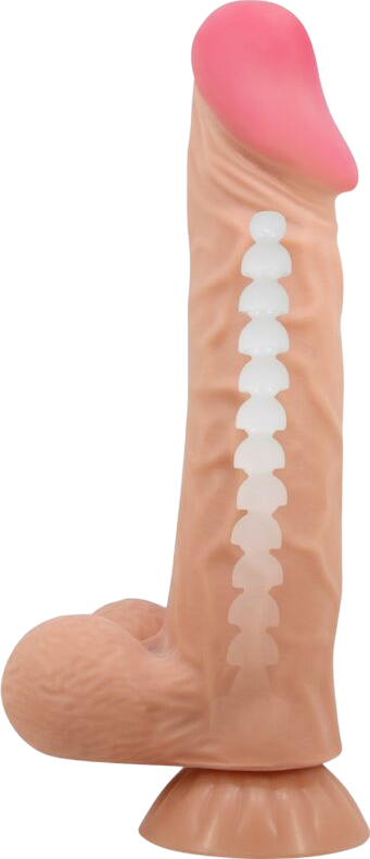 Ομοίωμα πέους από tpr σε φυσικό χρώμα, μήκους 24 εκ. και μέγιστης διαμέτρου 5 εκ.