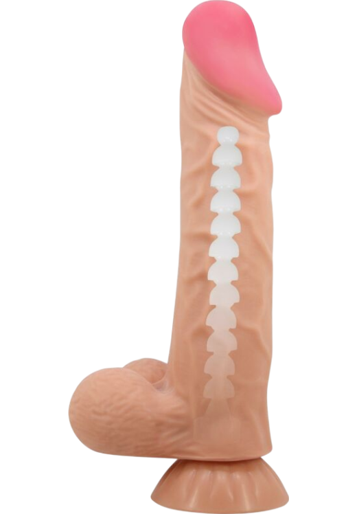 Ομοίωμα πέους από tpr σε φυσικό χρώμα, μήκους 24 εκ. και μέγιστης διαμέτρου 5 εκ.