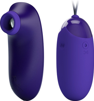 Δονούμενο αυγό από σιλικόνη σε μοβ χρώμα, μήκους 7 εκ. και μέγιστης διαμέτρου 2,8 εκ.