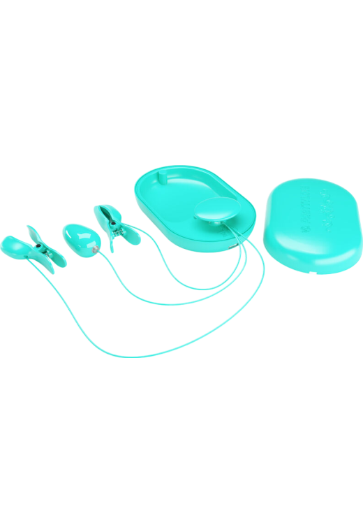 Σφιγκτήρες από σιλικόνη σε μπλέ χρώμα, μήκους 11 εκ. και μέγιστης διαμέτρου 7 εκ.