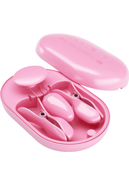 Σφιγκτήρες από σιλικόνη σε ροζ χρώμα, μήκους 11 εκ. και μέγιστης διαμέτρου 7 εκ.