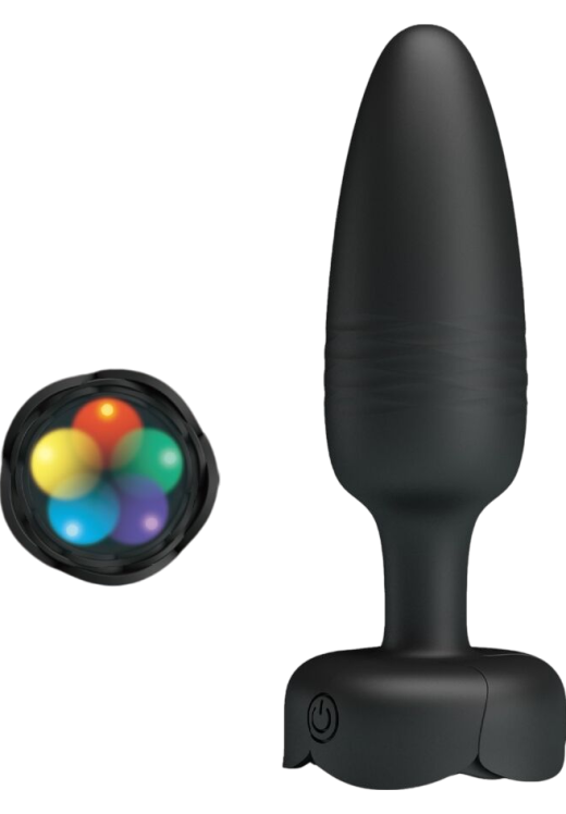 Δονούμενη σφήνα από σιλικόνη σε μαύρο χρώμα, μήκους 12,5 εκ. και μέγιστης διαμέτρου 3,4 εκ.