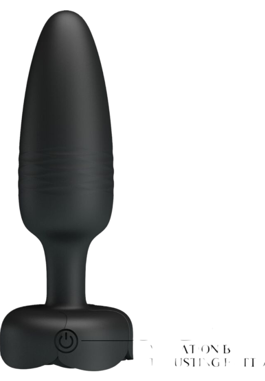 Δονούμενη σφήνα από σιλικόνη σε μαύρο χρώμα, μήκους 12,5 εκ. και μέγιστης διαμέτρου 3,4 εκ.