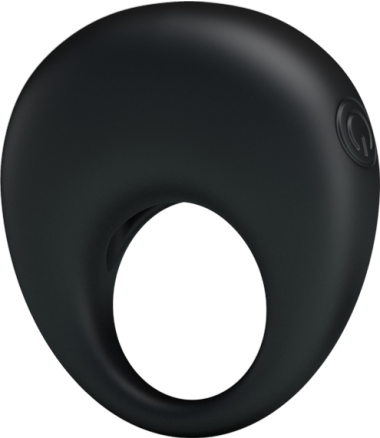 Δονούμενο δαχτυλίδι από σιλικόνη σε μαύρο χρώμα, μήκους 5,5 εκ. και μέγιστης διαμέτρου 2,7 εκ.