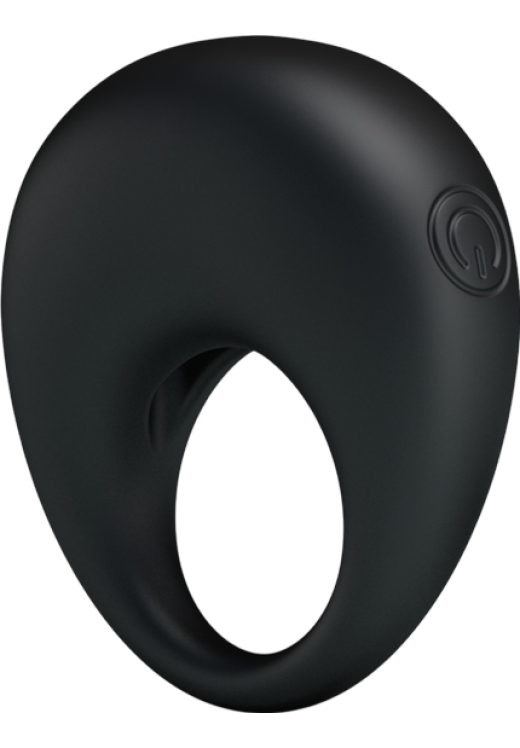 Δονούμενο δαχτυλίδι από σιλικόνη σε μαύρο χρώμα, μήκους 5,5 εκ. και μέγιστης διαμέτρου 2,7 εκ.