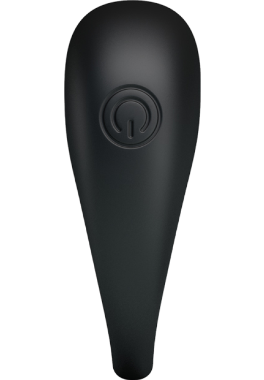 Δονούμενο δαχτυλίδι από σιλικόνη σε μαύρο χρώμα, μήκους 5,5 εκ. και μέγιστης διαμέτρου 2,7 εκ.