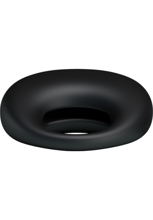 Δονούμενο δαχτυλίδι από σιλικόνη σε μαύρο χρώμα, μήκους 5,5 εκ. και μέγιστης διαμέτρου 2,7 εκ.