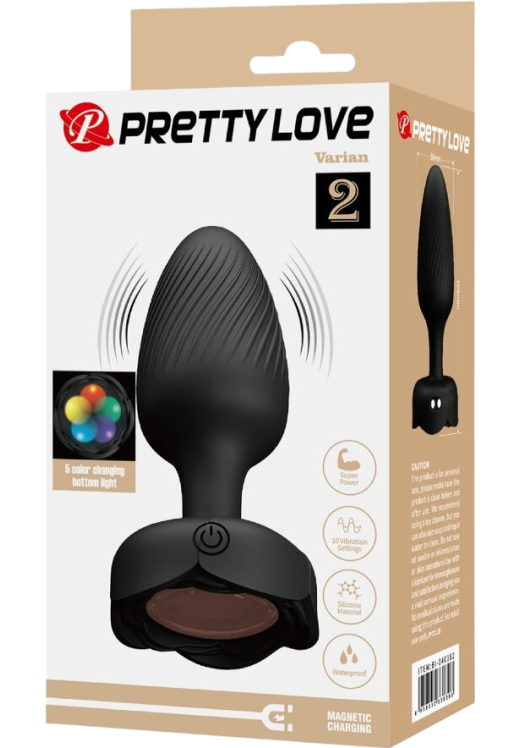 Δονούμενη σφήνα από σιλικόνη σε μαύρο χρώμα, μήκους 10,8 εκ. και μέγιστης διαμέτρου 3,8 εκ.