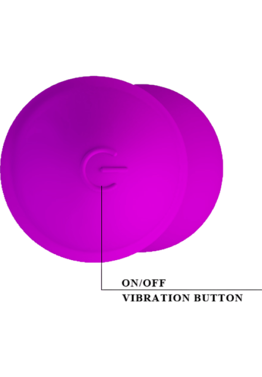 Μίνι δονητής από σιλικόνη σε μοβ χρώμα, μήκους 12 εκ. και μέγιστης διαμέτρου 2 εκ.