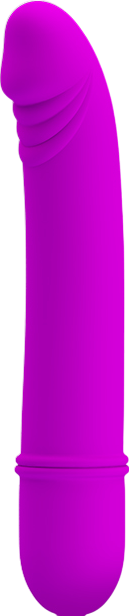 Μίνι δονητής από σιλικόνη σε μοβ χρώμα, μήκους 12 εκ. και μέγιστης διαμέτρου 2 εκ.