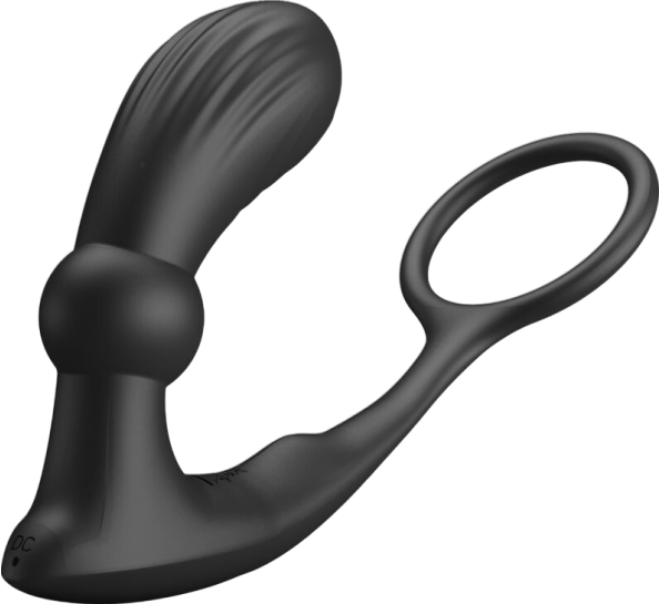 Δονούμενη σφήνα από σιλικόνη σε μαύρο χρώμα, μήκους 17 εκ. και μέγιστης διαμέτρου 2,9 εκ.