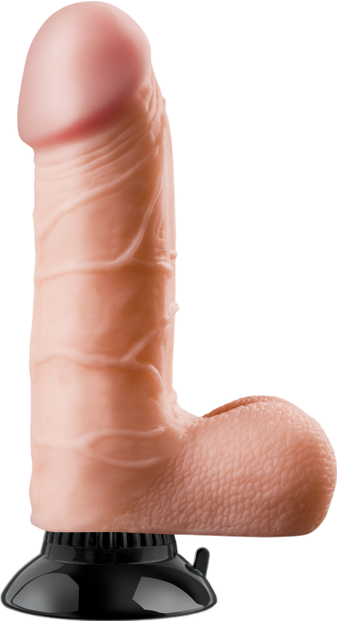 Ρεαλιστικός δονητής από fanta flesh σε φυσικό χρώμα, μήκους 17 εκ.