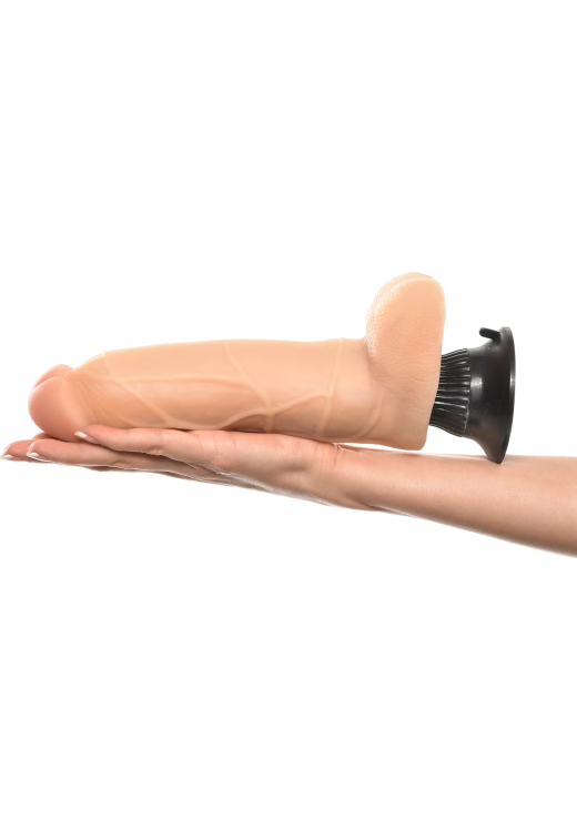 Ρεαλιστικός δονητής από fanta flesh σε φυσικό χρώμα, μήκους 20 εκ.