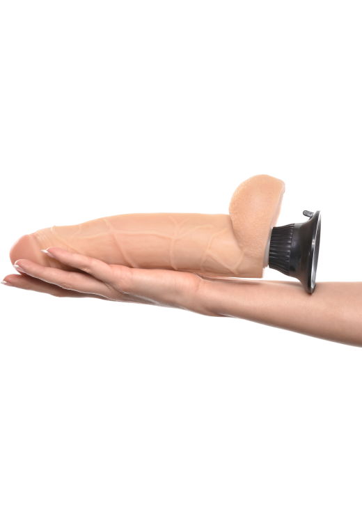 Ρεαλιστικός δονητής από fanta flesh σε φυσικό χρώμα, μήκους 23 εκ.