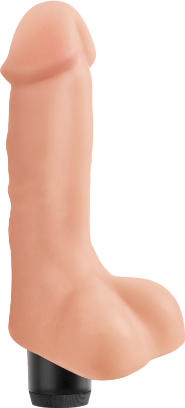 Ρεαλιστικός δονητής από fanta flesh σε φυσικό χρώμα, μήκους 19 εκ. και μέγιστης διαμέτρου 4,5 εκ.