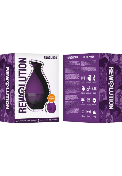 Layon δονητής από σιλικόνη σε μοβ χρώμα, μήκους 12,3 εκ. και μέγιστης διαμέτρου 5,7 εκ.