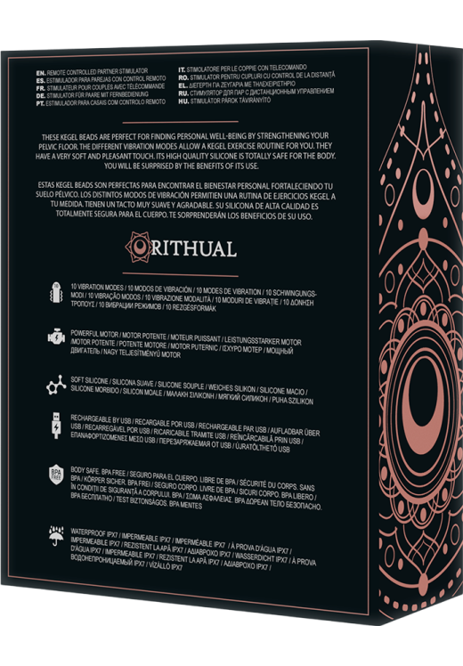 Kegel μπάλες από σιλικόνη σε μαύρο χρώμα, μήκους 19 εκ. και μέγιστης διαμέτρου 3,3 εκ.