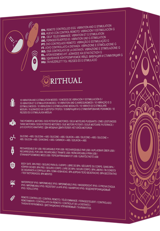 Τηλεχειριζόμενο αυγό από σιλικόνη σε μπορντό χρώμα με τηλεχειριζόμενο χειρισμό