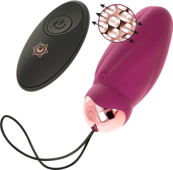 Τηλεχειριζόμενο αυγό από σιλικόνη σε μπορντό χρώμα με τηλεχειριζόμενο χειρισμό