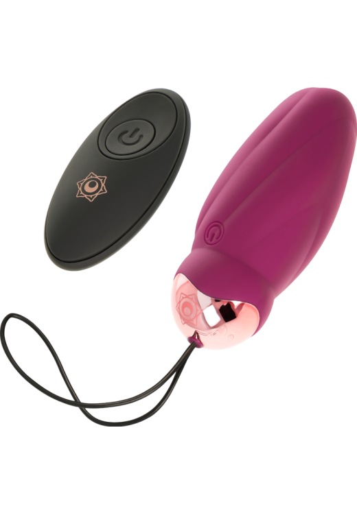 Τηλεχειριζόμενο αυγό από σιλικόνη σε μπορντό χρώμα με τηλεχειριζόμενο χειρισμό