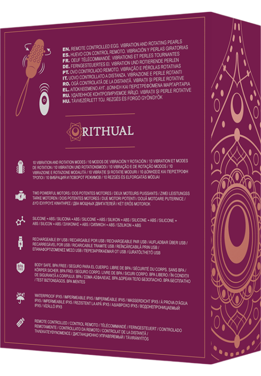 Τηλεχειριζόμενο αυγό από σιλικόνη σε μπορντό χρώμα με τηλεχειριζόμενο χειρισμό