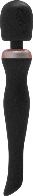 Δονητής μασάζ από σιλικόνη σε μαύρο χρώμα