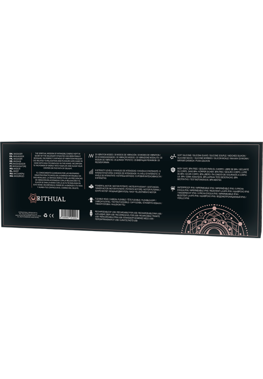 Δονητής μασάζ από σιλικόνη σε μαύρο χρώμα