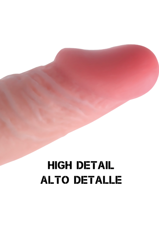 Ομοίωμα πέους από tpe σε φυσικό χρώμα, μήκους 17 εκ. και μέγιστης διαμέτρου 4,4 εκ.