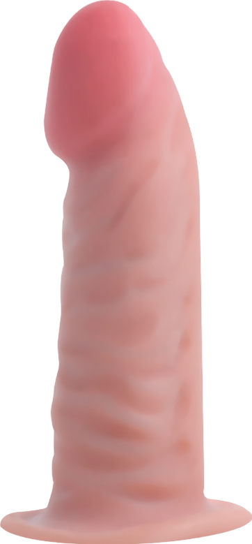 Ομοίωμα πέους από tpe σε φυσικό χρώμα, μήκους 14 εκ. και μέγιστης διαμέτρου 4,4 εκ.