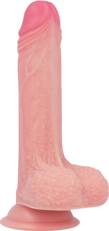 Ομοίωμα πέους από σιλικόνη σε φυσικό χρώμα, μήκους 18 εκ. και μέγιστης διαμέτρου 4,1 εκ.