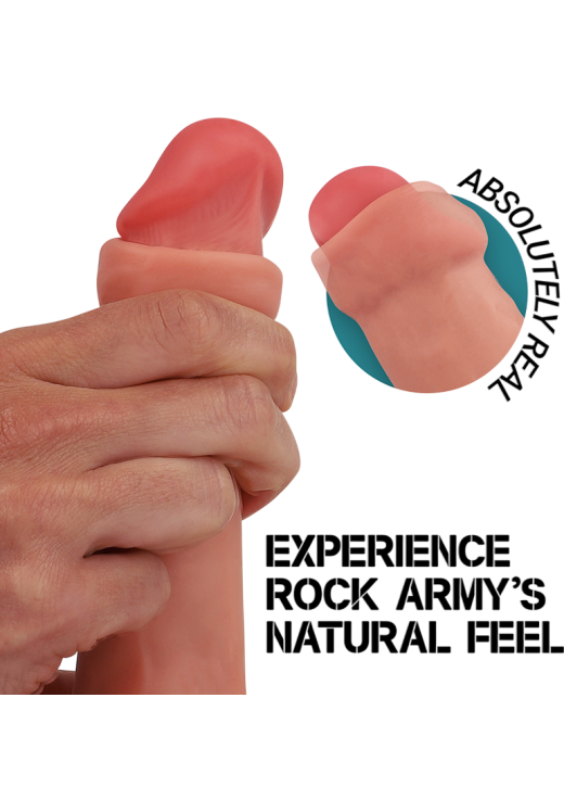 Ομοίωμα πέους από σιλικόνη σε φυσικό χρώμα, μήκους 22 εκ. και μέγιστης διαμέτρου 4 εκ.